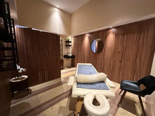 Χώρος καθιστικού στο Departamento con Alberca, Jacuzzi, Spa y Padel