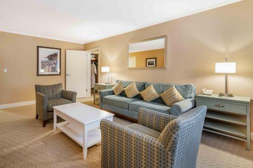 Χώρος καθιστικού στο Gorges Grant Hotel