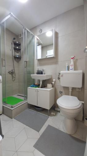 Koupelna v ubytování Apartman DUDA Surčin