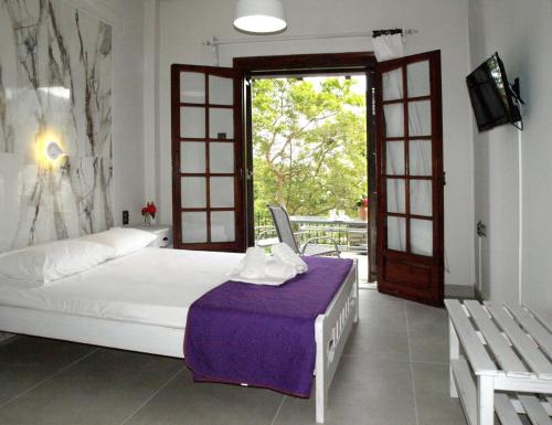 Postel nebo postele na pokoji v ubytování Villa Zina in Pelion