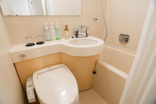 Koupelna v ubytování Quintessa Hotel Chiba Funabashi