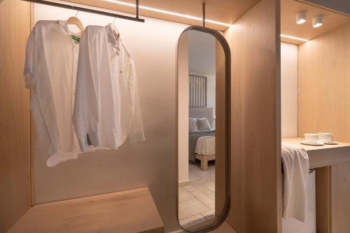 Koupelna v ubytování Arkadia Hotel