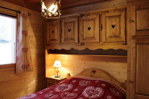 Cama o camas de una habitación en Le Chalet d'Ulysse
