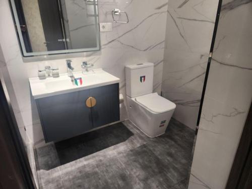 Koupelna v ubytování Вилла