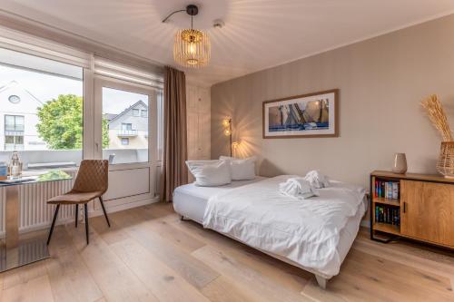 Ένα ή περισσότερα κρεβάτια σε δωμάτιο στο Appartement Agnes