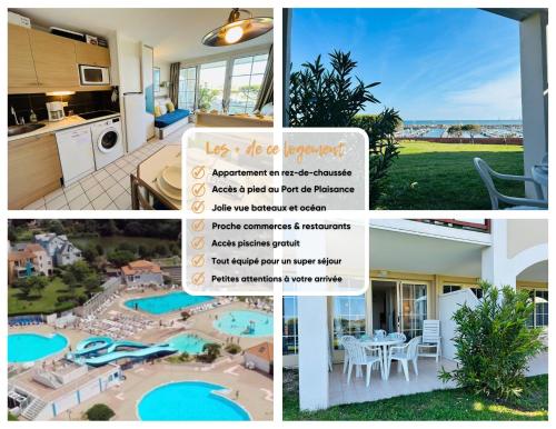 un collage de photos d'une maison avec une piscine dans l'établissement 