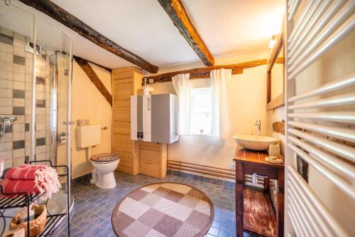 Koupelna v ubytování Hexenhaus auf Rügen