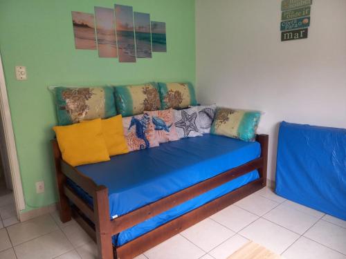 Χώρος καθιστικού στο MELHOR LOCALIZAÇÃO DE SANTOS, LOFT, 200 MTS da PRAIA, WI-FI, AR CONDICIONADO