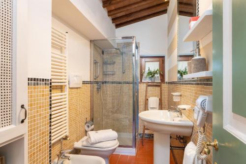 Et badeværelse på A Casa Dell'ida