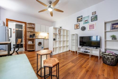 Televisyen dan/atau pusat hiburan di K2 Apartman 6 lozok Kovacska Piatok Sobota Disco dole