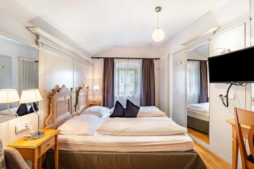 Cama o camas de una habitación en Residence Grünbacher
