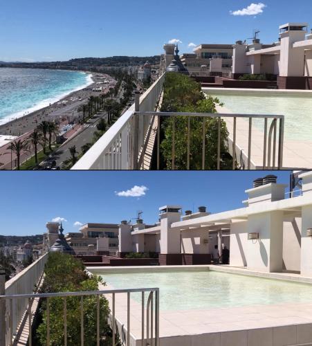 Studio with Terrace & Rooftop Pool in Promenade des Anglais