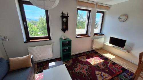 TV a/nebo společenská místnost v ubytování Residence Lubina