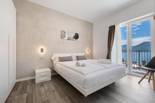 Ένα ή περισσότερα κρεβάτια σε δωμάτιο στο Jacky's Apartments