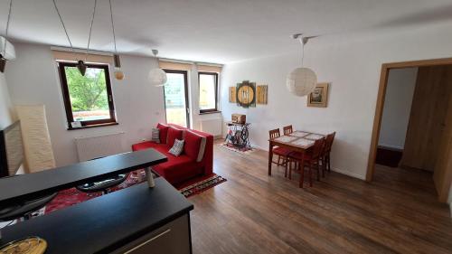 Posezení v ubytování Residence Lubina