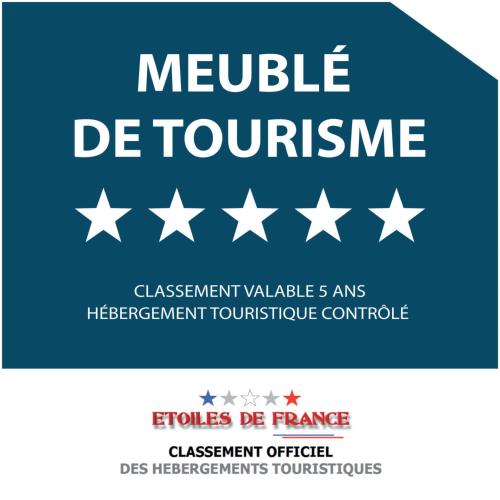 a blue sign with white stars and the text module de tourism at La Pura Vida 34 in Pignan