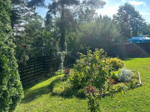 a garden with a bunch of flowers in a yard at Casa Lila in Sarajevo