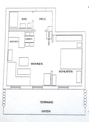Κάτοψη του Ferienwohnung EG mit Bergblick