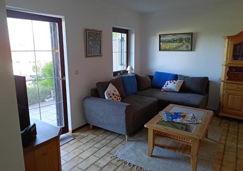 Χώρος καθιστικού στο Ferienwohnung EG mit Bergblick