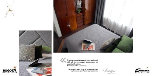 Ruang duduk di Depa Monserrate - Charming Historic Nest with Breathtaking Mountain Views - Apartaestudio