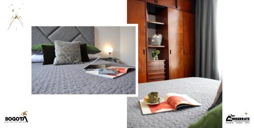 Katil atau katil-katil dalam bilik di Depa Monserrate - Charming Historic Nest with Breathtaking Mountain Views - Apartaestudio