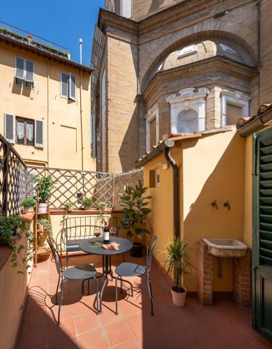 Balkón nebo terasa v ubytování Palazzo D'Ambra Residenza d'Epoca