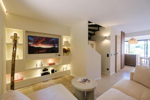 Triplex vue mer 100m plage Golfe de St Tropez