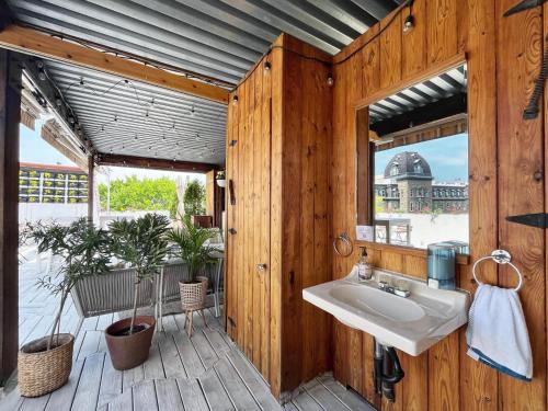 Balkón nebo terasa v ubytování Auberge du Plateau