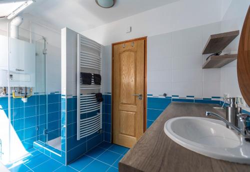 Koupelna v ubytování Park Apartman