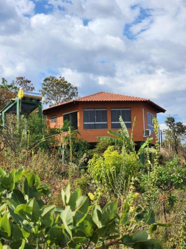 Сад в Bangalô São Jorge - Ecohospedagem Canto da Coruja