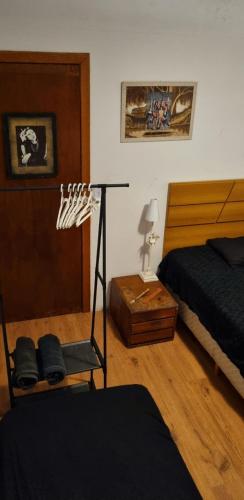 Ένα ή περισσότερα κρεβάτια σε δωμάτιο στο Carcará Hostel Ipanema - Espaço Cultural