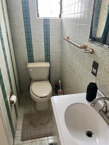 Koupelna v ubytování Casa Tavo