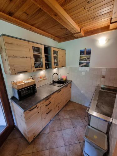 Η κουζίνα ή μικρή κουζίνα στο Lodge In Koprivnik