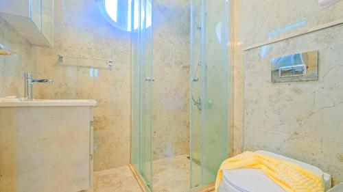 Koupelna v ubytování Villa Bemar