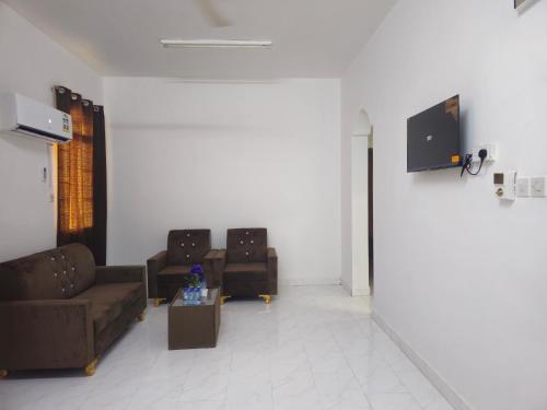 TV a/nebo společenská místnost v ubytování Al Baraami Flat N7