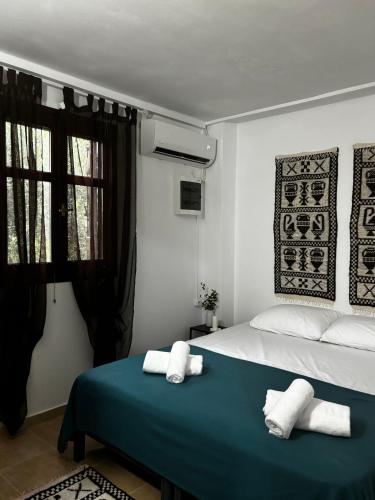 Katil atau katil-katil dalam bilik di Stella's Olive Tree House