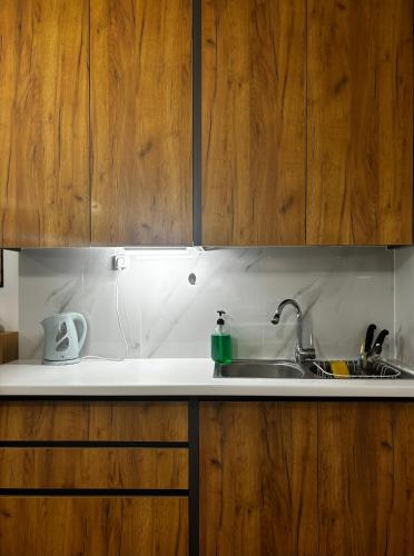 Dapur atau dapur kecil di Stella's Olive Tree House