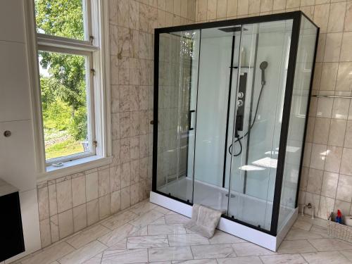 Koupelna v ubytování Södra Lund B&B