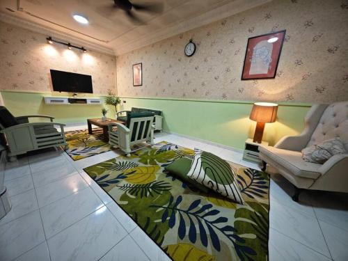TV/trung tâm giải trí tại Green Homestay B