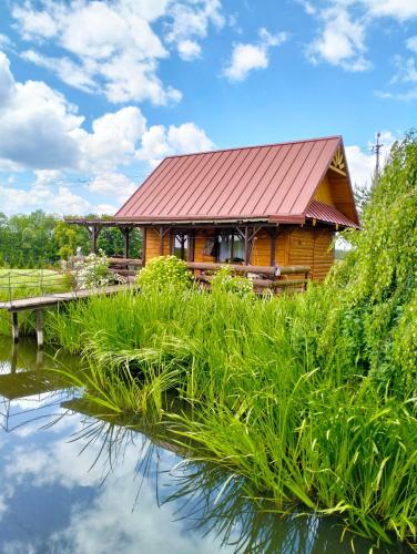 Landskap semula jadi dekat dengan rumah percutian