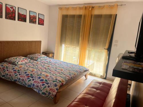 Postel nebo postele na pokoji v ubytování Villa Des Romieux