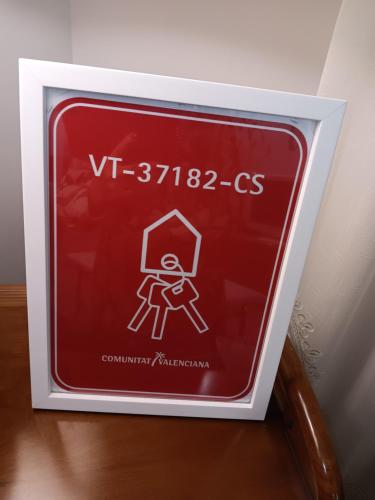 Certifikát, hodnocení, plakát nebo jiný dokument vystavený v ubytování La Mirada