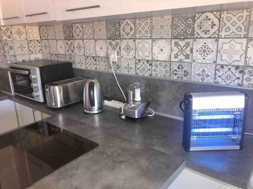 Dapur atau dapur kecil di Résidence les Nautiles