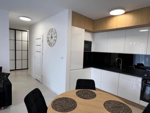Dapur atau dapur kecil di Apartament Poznańska 2