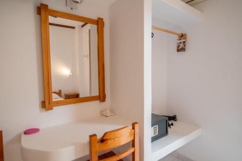 Koupelna v ubytování Melissa Rooms Naxos