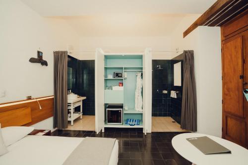 Hotel Azul de Oaxacaにあるベッド