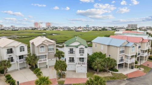 an aerial view of a group of houses at Shealy's Seaclusion in Myrtle Beach