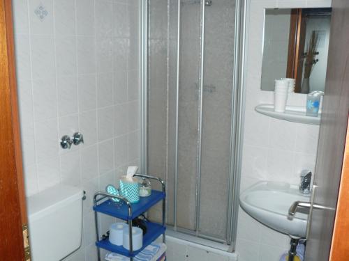 Et badeværelse på Haus Vier Jahreszeiten