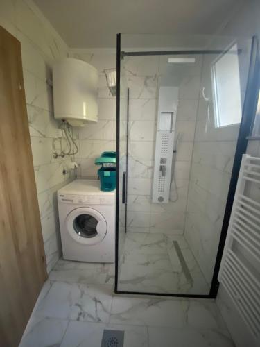 Koupelna v ubytování Home Arci