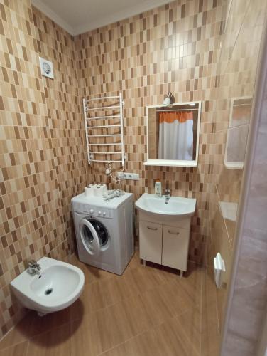 Koupelna v ubytování Euro Apartman